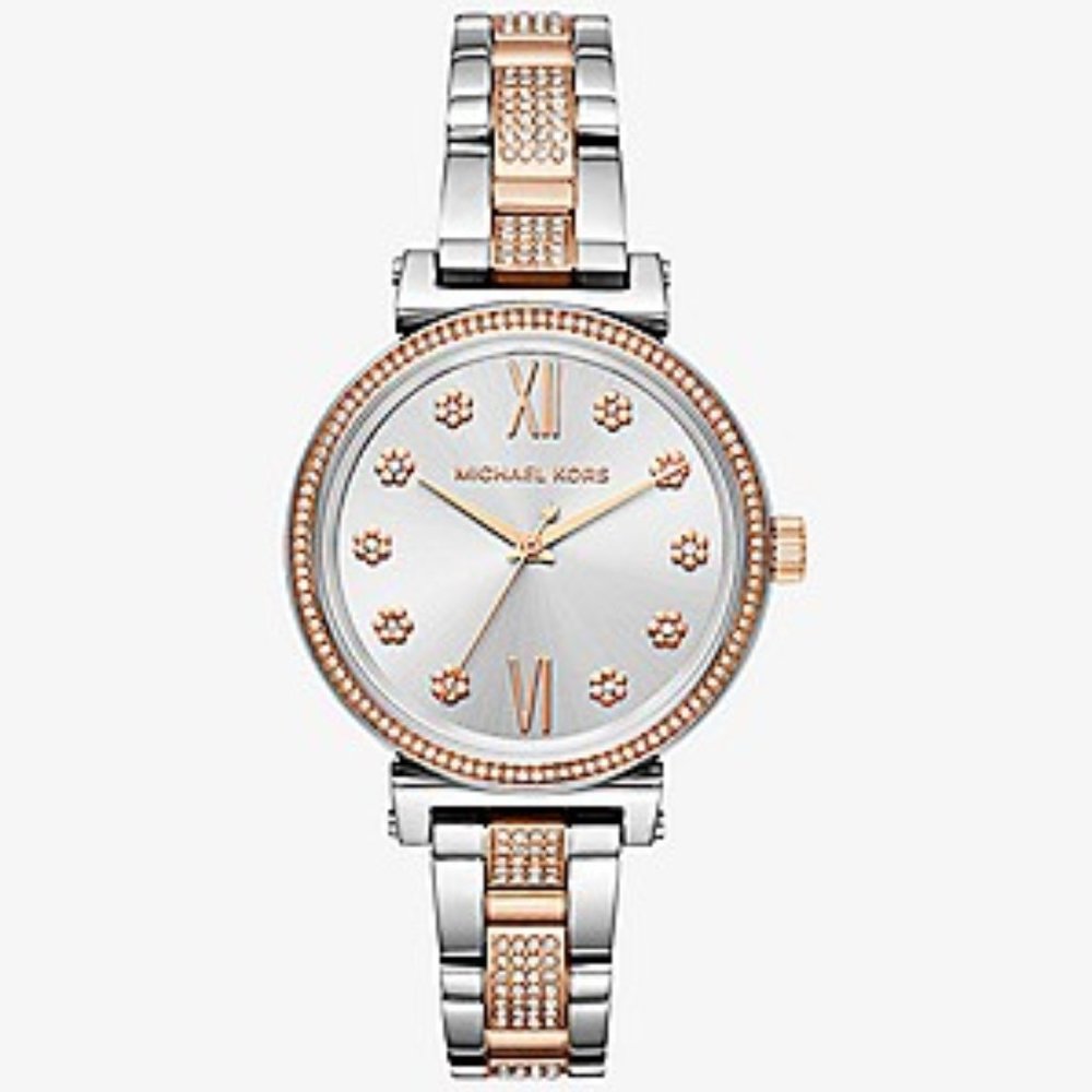 Michael Kors Sofie Pave Two-Tone Watch